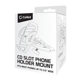 PHCN200CD - Cellet Universal CD Slot Car Phone Mount – 360° Rotating Holder with One-Touch Release, Anti-Slip Rubber Grip, Fits Smartphones Up to 3.5” Wide – Secure CD Base, Hands-Free GPS & Calling