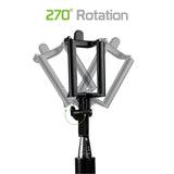 ACPOD4BK FA - Wireless Connectivity Self-Portrait Handheld Selfie Stick for Smartphones and Cameras - Black