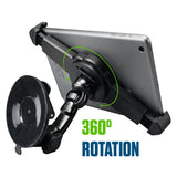 PHTABCN - Cellet Windshield Tablet Holder for Car Heavy Duty Suction Cup Mount 360 Rotation Cradle Compatible with iPad Air Mini, Samsung Galaxy Tab, Fire HD 7 8 10, GPS, Commercial Truck Drivers, Up to 9.7"