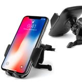PHVENTCN - Universal Air Vent Phone Holder for Car, 360° Rotation Smartphone Mount with Adjustable Grip, Quick Release Button, Secure Cell Phone Stand for iPhone and Android