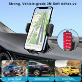 PHD300 - 🚗 Cellet Universal Car & Desk Phone Mount - Strong 3M Adhesive Pad, 360° Rotation, One-Touch Release - Secure Windshield, Dashboard & Countertop Holder for iPhone, Samsung, Android