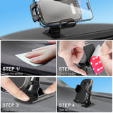 PHD300 - 🚗 Cellet Universal Car & Desk Phone Mount - 💪 Strong Adhesive Pad, 360° Rotation, One-Touch Release - Secure Windshield, Dashboard & Countertop Holder for iPhone, Samsung, Android