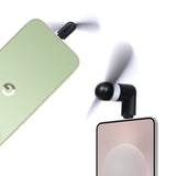 FANUSBC - Portable USB-C Mini Phone Fan – Compact Cooling Attachment for Android, iPad, Pixel, Galaxy & More – Quiet Lightweight Plug-in Smartphone Cooler, Pocket-Sized Travel Accessory