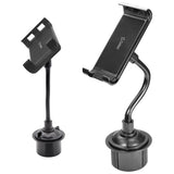PHC19CN - Cellet Flexible Arm Cup Holder Tablet Mount - Universal Car Cup Base Holder with 360° Swivel & Adjustable Neck for iPad Pro Air Mini, Samsung Galaxy Tab, Surface, & 4.7-9.5 Inch Devices