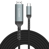 DCHDMI6 - Cellet USB-C to HDMI Cable 6.6FT – 4K 60Hz High-Speed Braided Cord – Compatible with MacBook Pro/Air, iPad Pro, iPhone 16, Samsung, Dell XPS, Chromebook, Nintendo Switch, and More