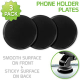 DISK3 - Cellet 3-Pack Reusable Dashboard Mounting Discs – Universal Adhesive Pads for Suction Cup Phone Holders & GPS Mounts
