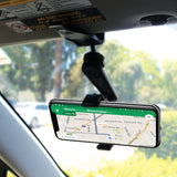 PH710 - Cellet Car Sun Visor Clip Phone Holder, 360° Adjustable Cradle Mount for Smartphones up to 4.7" Wide – Hands-Free GPS Navigation & Safe Driving