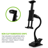 PH500 - Cellet Flexible Gooseneck Tablet & Phone Clip Holder – Adjustable Stand with Heavy-Duty Clamp, 360° Rotation, Non-Slip Rubberized Grips – Compatible with Smartphones, Tablets, Nintendo Switch & More