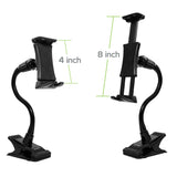PH500 - Cellet Flexible Gooseneck Tablet & Phone Clip Holder – Adjustable Stand with Heavy-Duty Clamp, 360° Rotation, Non-Slip Rubberized Grips – Compatible with Smartphones, Tablets, Nintendo Switch & More