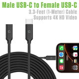 DCCEXT - Cellet USB-C Extension Cable 3.3FT, USB-A to USB-C Male to Female Cable, 4K Video & 10Gbps Data Transfer