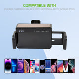 PHSOL188 - Cellet Solar Powered Car Phone Mount for Air Vent – Auto Touch Release & Lock Cradle, 360° Rotation, USB-C Powered (No Phone Charging) – Compatible with iPhone, Samsung, Pixel, Motorola