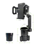 PH641 - 2-in-1 Cup Holder Phone Mount – Secure, Adjustable & Versatile