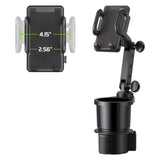 PH641 - 2-in-1 Cup Holder Phone Mount – Secure, Adjustable & Versatile