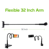 PHX200 - Cellet Flexible Gooseneck Tablet & Smartphone Holder – 32-Inch Adjustable Arm Stand for Desk, Bed, Kitchen, Office – Universal Clamp Mount for 4.7”-8.5” Devices