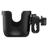 PH203CUPB - Universal Stroller Cup Holder with Phone Holder - 2-in-1 Stroller Organizer for Drinks & Smartphones - Non-Slip, 360° Rotatable Cup Holder for Strollers, Wheelchairs, Walkers, Bikes - Fits Most Phones
