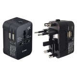 CNUNMC - Cellet International Travel Adapter, All-in-One Worldwide Power Adapter with USB-C & USB-A – Cellet Universal Plug for US/EU/UK/AU – Surge Protection, UL Certified, for Phones, Laptops, Tablets, Cameras
