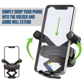 PH250 - Cellet Tesla Model 3 & Y Gravity Air Vent Phone Holder Mount – Hands-Free Car Phone Mount for iPhone, Samsung, Google Pixel – Auto-Locking Cradle, Anti-Slip Grip, Easy Install, Sleek Black Design