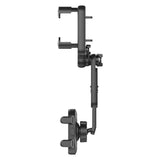 PHMIR5 -  Cellet Rear-View Mirror Phone Mount – 360° Rotation Car Holder for iPhone 15 14 13 Pro Max, Samsung Galaxy S24 S23 Ultra, Adjustable Fit 2.3”-3.75”, Hands-Free GPS Navigation