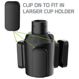 PHCUP1 - Heavy-Duty Expandable Car Cup Holder & Organizer - Universal Fit for Large Bottles, Coffee Mugs, Phones, Food - Adjustable Base & 3 Base Extenders - Car Interior Accessories for SUV, Truck, Sedan
