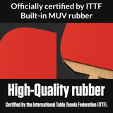 M80P SA - XIOM M 8.0 P Table Tennis Racket – Professional Japanese Penholder Ping Pong Paddle with ITTF Approved High-Tension Rubber – Allround Speed & Control Blade for Intermediate to Advanced Players