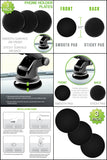 DISK3 - Cellet 3-Pack Reusable Dashboard Mounting Discs – Universal Adhesive Pads for Suction Cup Phone Holders & GPS Mounts
