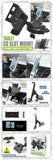 PHCDTAB-  Cellet Tablet CD Slot Mount – Universal Car Tablet Holder for iPad Pro, iPad Mini, Samsung Galaxy Tab, Kindle – Fits Devices Up to 6.8” Wide, 360° Rotation, Secure Lock & Stabilizing Knob