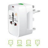CNUNM FA - Cellet Universal Travel Adapter – All-in-One Worldwide Power Converter for US, UK, Europe, AU/NZ – International Charger for Phones, Laptops, Tablets, and More