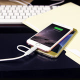 DAAPP5TK - Cellet 2-in-1 Charging & Data Sync Cable – 3.3FT Micro USB & Apple Lightning Connector – MFi Certified for iPhone, iPad, iPod & Android Devices