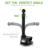 RHSU100 - Windshield/Dashboard Phone Holder Mount – Flexible Gooseneck & Reusable Sticky Suction Pad – Universal Car Phone Holder for GPS Navigation & Hands-Free Use