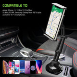 PH620 -  Cellet Heavy Duty Cup Holder Mount for Tablet Smartphone - 360° Swivel, Expandable Base Car Holder for iPad iPhone Samsung Galaxy & All Smartphones