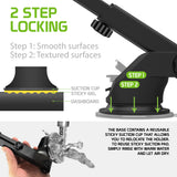 PHD355 - Cellet Extendable Telescopic Dashboard Phone Mount – 360° Rotating Cradle, Reusable Sticky Suction Pad, Adjustable Viewing Angles, Secure 2-Step Locking for Car Dash & Windshield