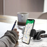 PHD355 - Cellet Extendable Telescopic Dashboard Phone Mount – 360° Rotating Cradle, Reusable Sticky Suction Pad, Adjustable Viewing Angles, Secure 2-Step Locking for Car Dash & Windshield