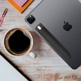 STHOLDER2 - Stylus/Pen Holder with Elastic Pocket Sleeve and 3M Adhesive Back Compatible to Apple iPad, iPad Mini, iPad Air, iPad Pro, Tablets and more - 2-Pack