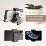 CLIPHDB - Cellet Universal Heavy Duty 360° Swivel Belt Clip Holder - Secure Phone Holster w/ Kickstand for All Smartphones &amp; Cases - Durable, Rotatable Belt Clip