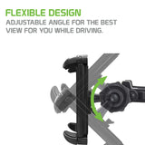 PH360 - Cellet Car Headrest Tablet Holder – 360° Rotating Backseat Mount for 7–10” Devices | Universal Fit for iPads, iPhones, Galaxy Tabs, Nintendo Switch – No Tools Needed