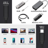 DCCEXT - Cellet USB-C Extension Cable 3.3FT, USB-A to USB-C Male to Female Cable, 4K Video & 10Gbps Data Transfer