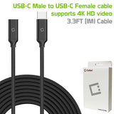 DCCEXT - Cellet USB-C Extension Cable 3.3FT, USB-A to USB-C Male to Female Cable, 4K Video & 10Gbps Data Transfer