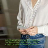 STLANY02 ~ Cellet 2-Pack Universal Phone Lanyard with Adjustable Nylon Neck Strap - Secure Tether Pad Compatible with All Smartphones - Hands-Free Carrying for Travel, Shopping, Hiking