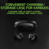 EB400-Cellet Wireless Earbuds, Premium In-Ear Wireless Earbuds with Charging case, Voice Notifications and Built-in Microphone and Type C USB charging cable Compatible to Wireless Enabled Devices - Black