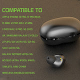 EB400-Cellet Wireless Earbuds, Premium In-Ear Wireless Earbuds with Charging case, Voice Notifications and Built-in Microphone and Type C USB charging cable Compatible to Wireless Enabled Devices - Black