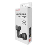 PCA48W - Cellet High Power 48W USB C & USB A Car Charger Adapter, QC 3.0 & PD Fast Charging for iPhone 15/14, Samsung Galaxy S24, iPad Pro, MacBooks, Dual Port Vehicle Lighter Plug