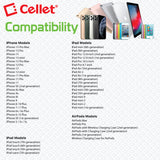 DAAPP5TK - Cellet 2-in-1 Charging & Data Sync Cable – 3.3FT Micro USB & Apple Lightning Connector – MFi Certified for iPhone, iPad, iPod & Android Devices